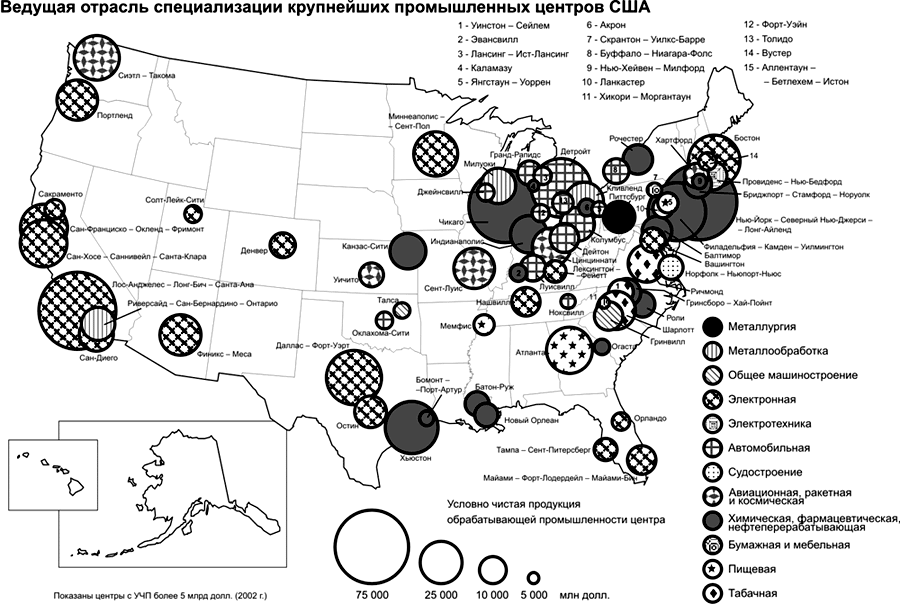 Карта промышленности китая