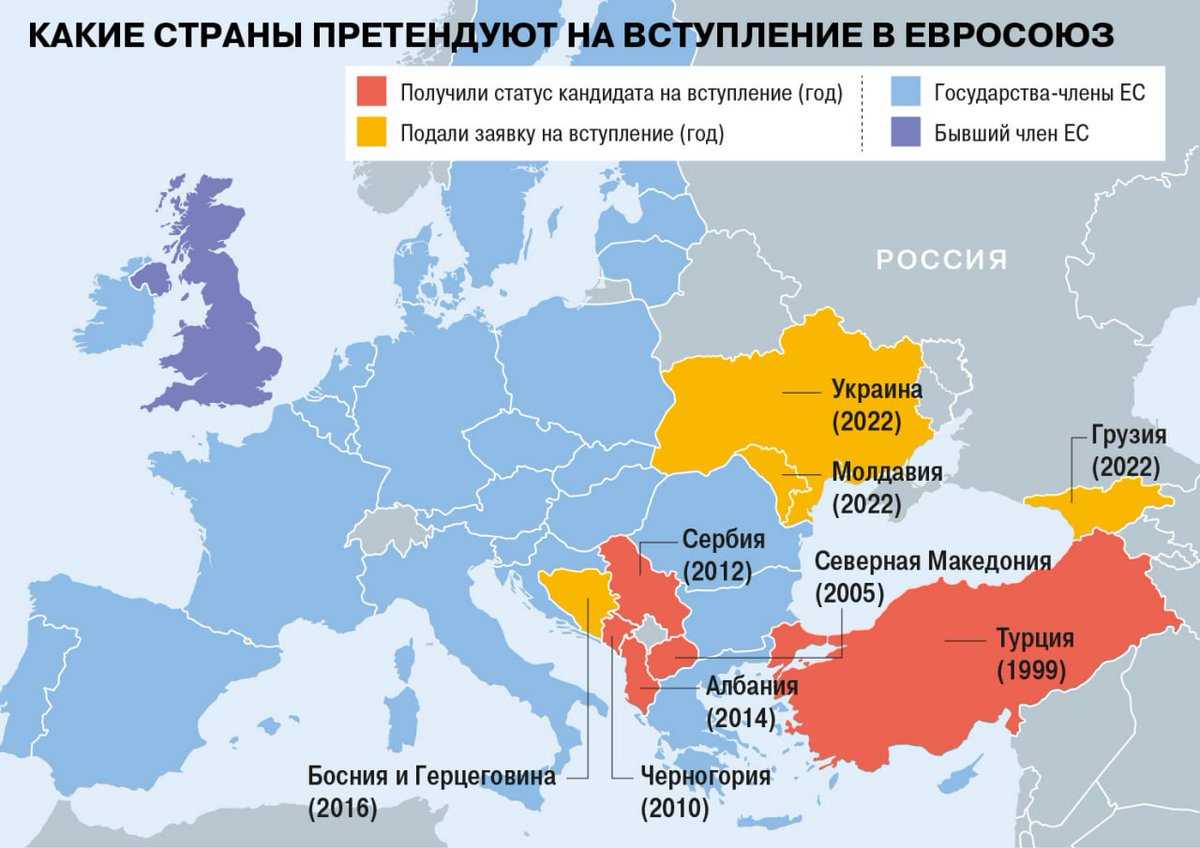 Карта европы 2022 года